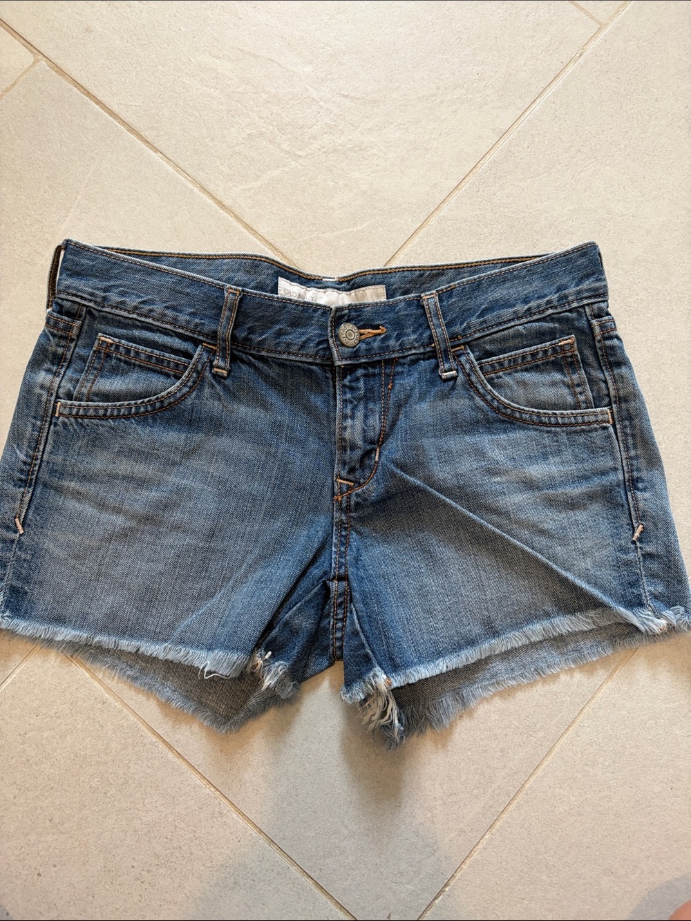Old Navy Distressed Blue Denim Cutoff Shorts